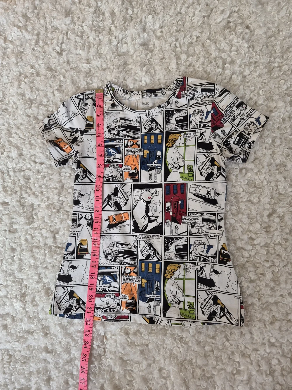 Twik Simons Comic Book Graphic Tee Pop Art Retro Y2K Vintage Aesthetic Small - Picture 5 of 7
